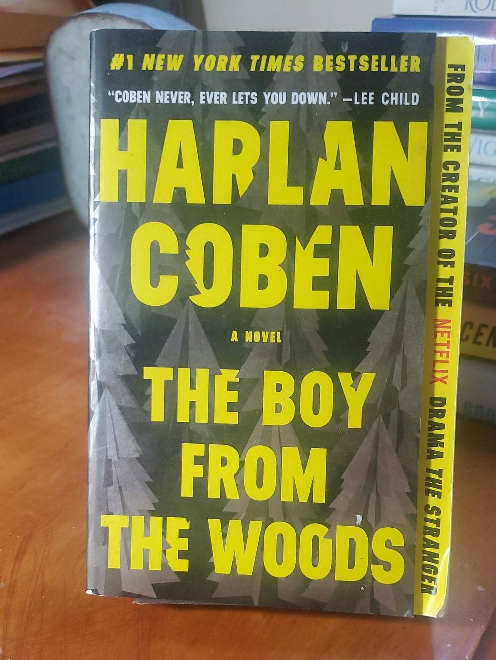 Harlan Coben "The Boy From The Woods" - Yellow & Olive Green Hardcover
